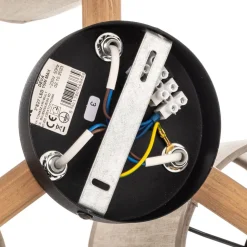 Loftlampe Deva, tekstil, 3 lyskilder