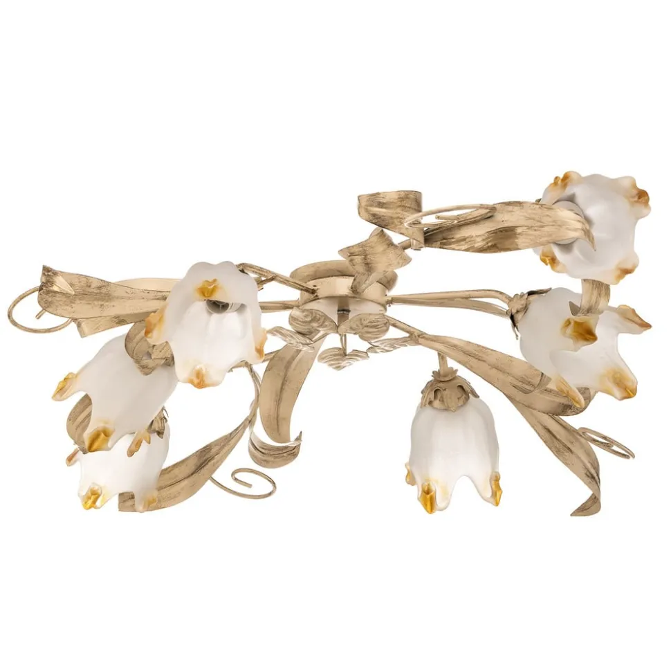 Loftlampe Elena i florentinsk stil, 6 lyskilder
