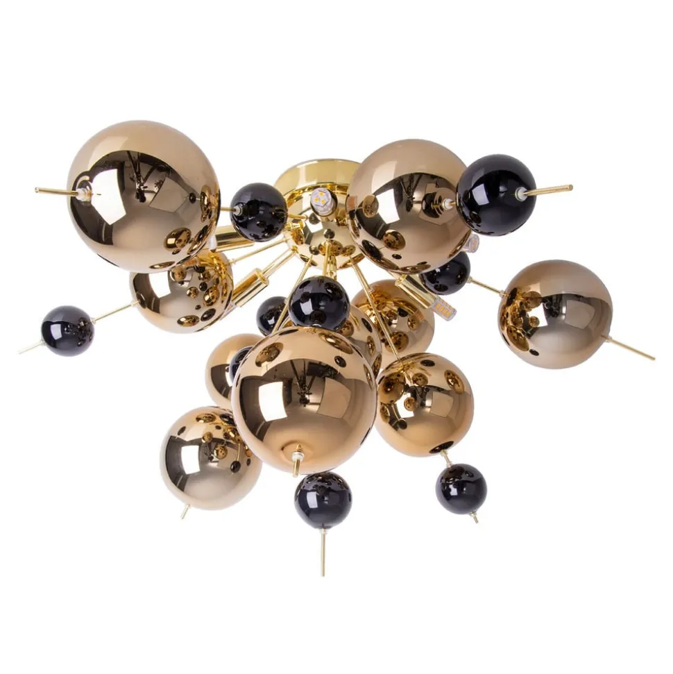 Loftlampe Explosion med guldkugler