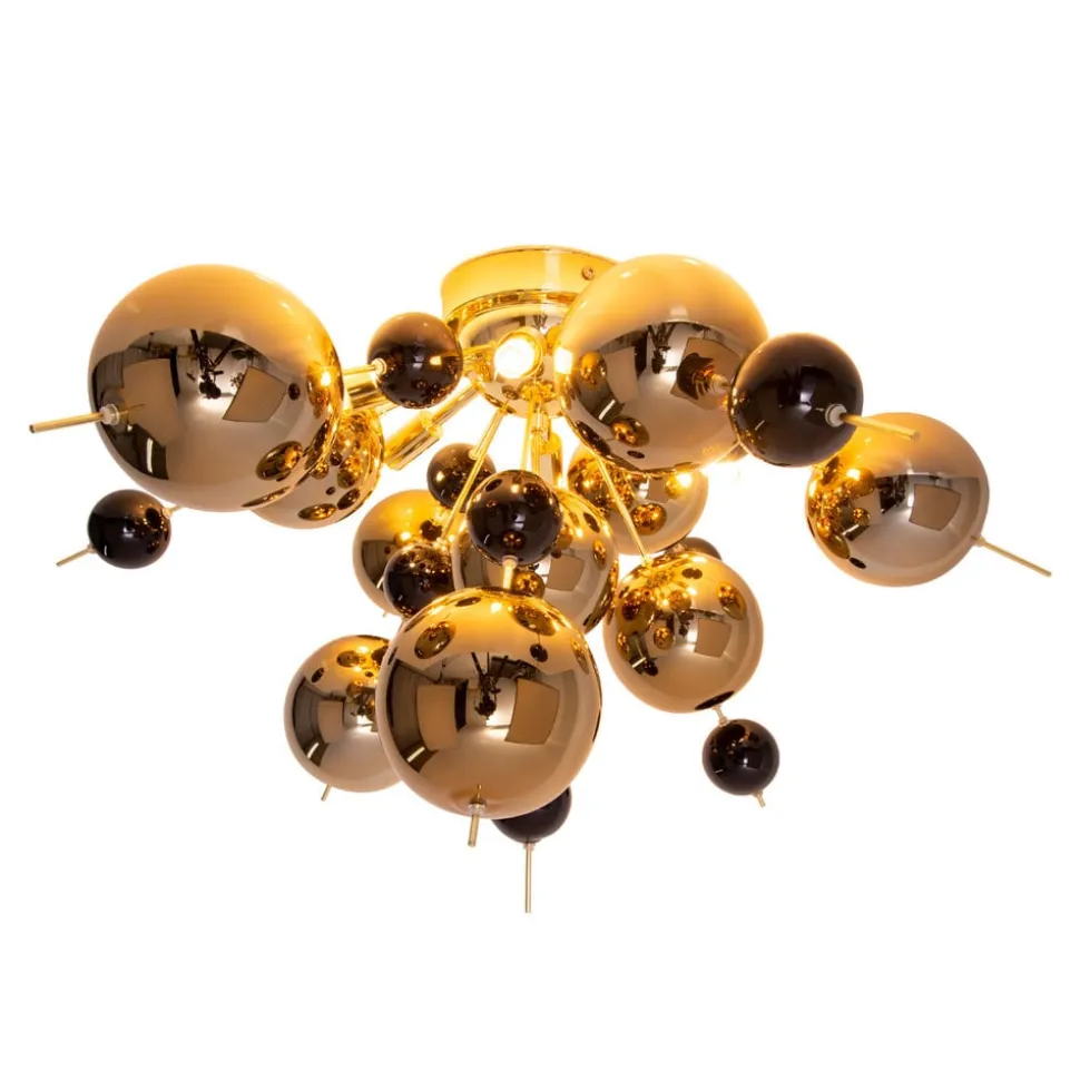 Loftlampe Explosion med guldkugler