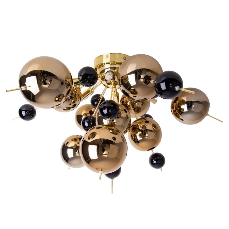 Loftlampe Explosion med guldkugler