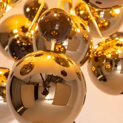 Loftlampe Explosion med guldkugler