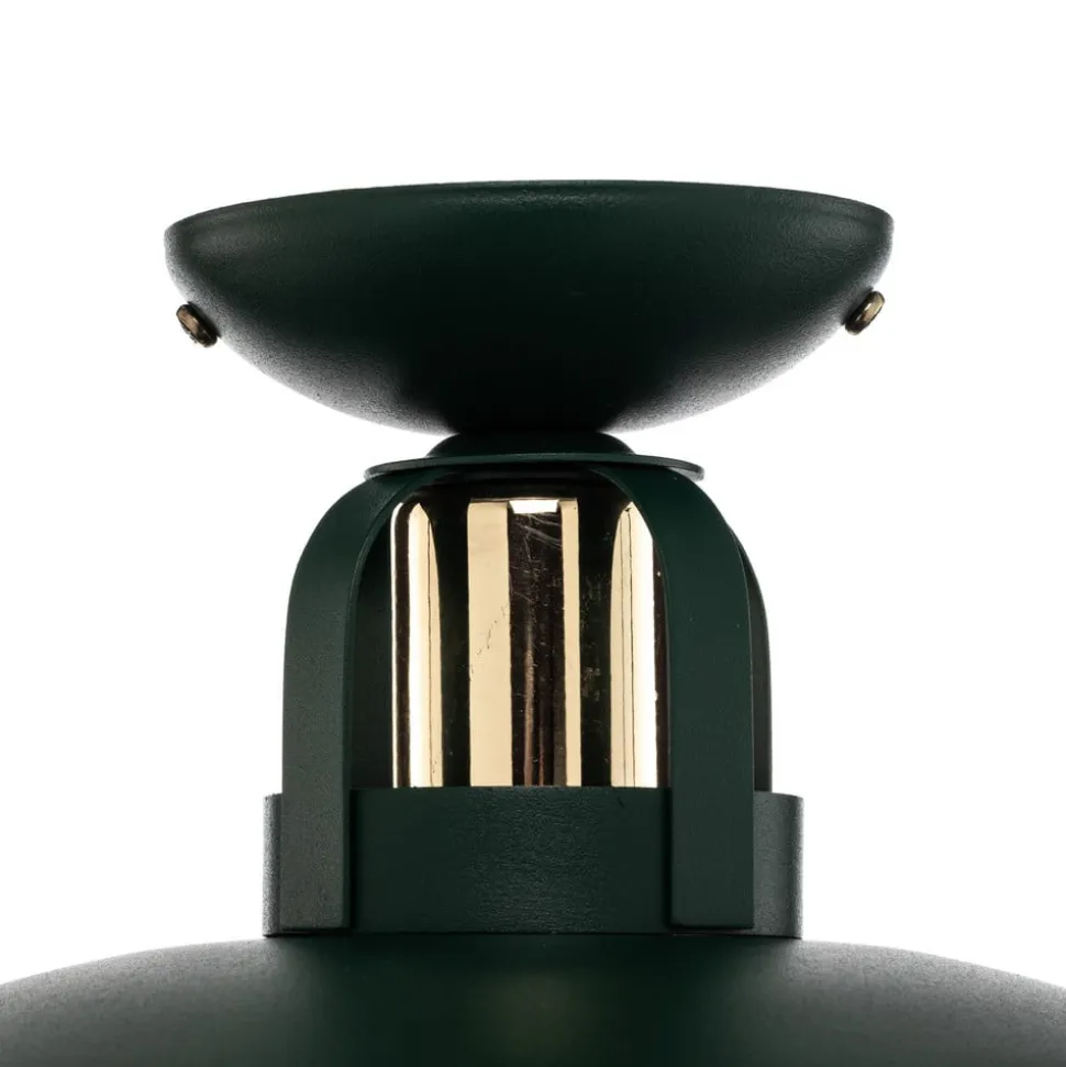 Loftlampe Felix, grøn/guld
