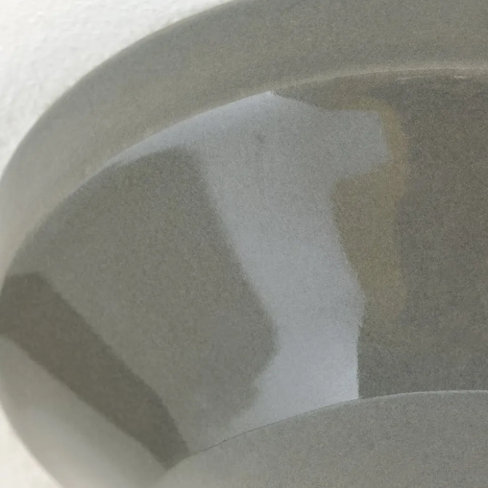 Loftlampe Frost, grå, keramik, E27