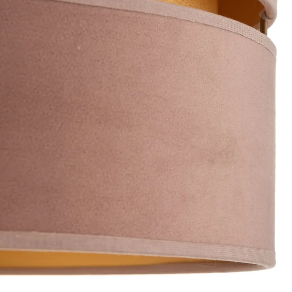 Loftlampe Golden Duo Ø 40 cm lyserød/guld