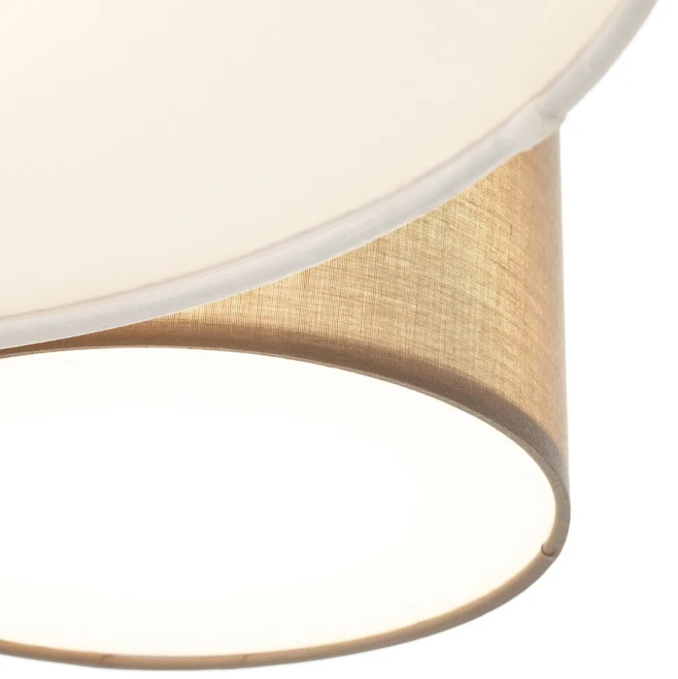 Loftlampe Hotel med fem tekstilskærme