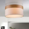 Loftlampe Libba med afstand i cremefarvet træ