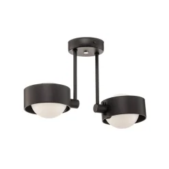 Loftlampe Mado i stål, blå, 2 lyskilder