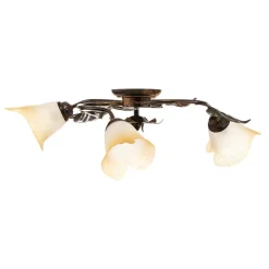 Loftlampe Miranda med 3 lyskilder, bronze