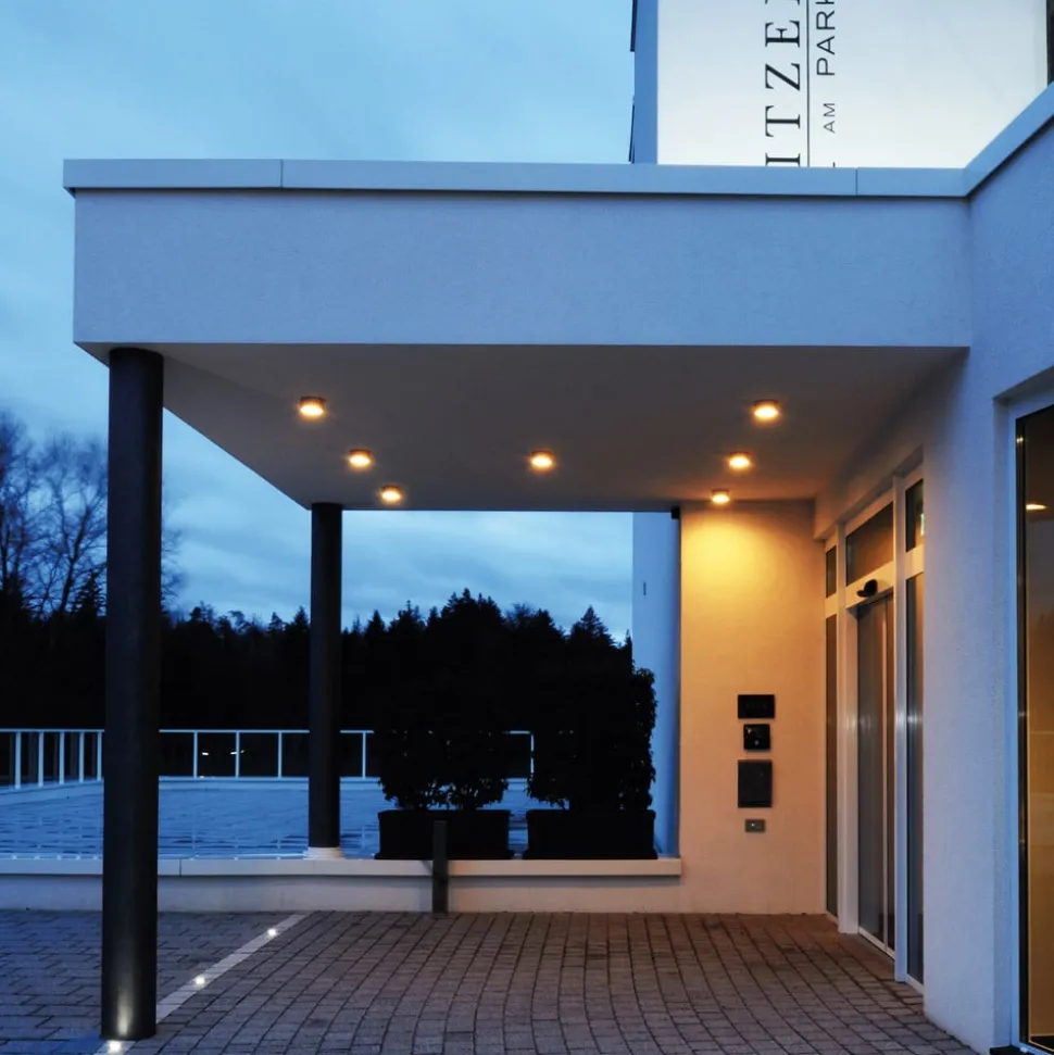 Loftlampe Mob Round, aluminium, mørkegrå, GX53, IP54