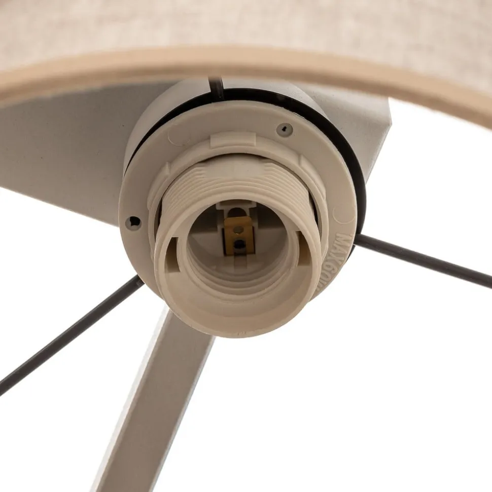 Loftlampe Mona Nature, 4 lyskilder, naturfarvet hør