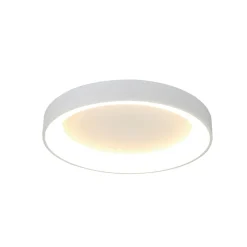Loftlampe Niseko II, CCT, fjernbetjening, Ø 38 cm, hvid