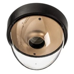 Loftlampe Nook med klar skærm, sort/guld