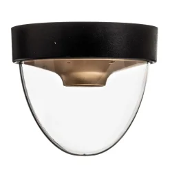 Loftlampe Nook med klar skærm, sort/guld
