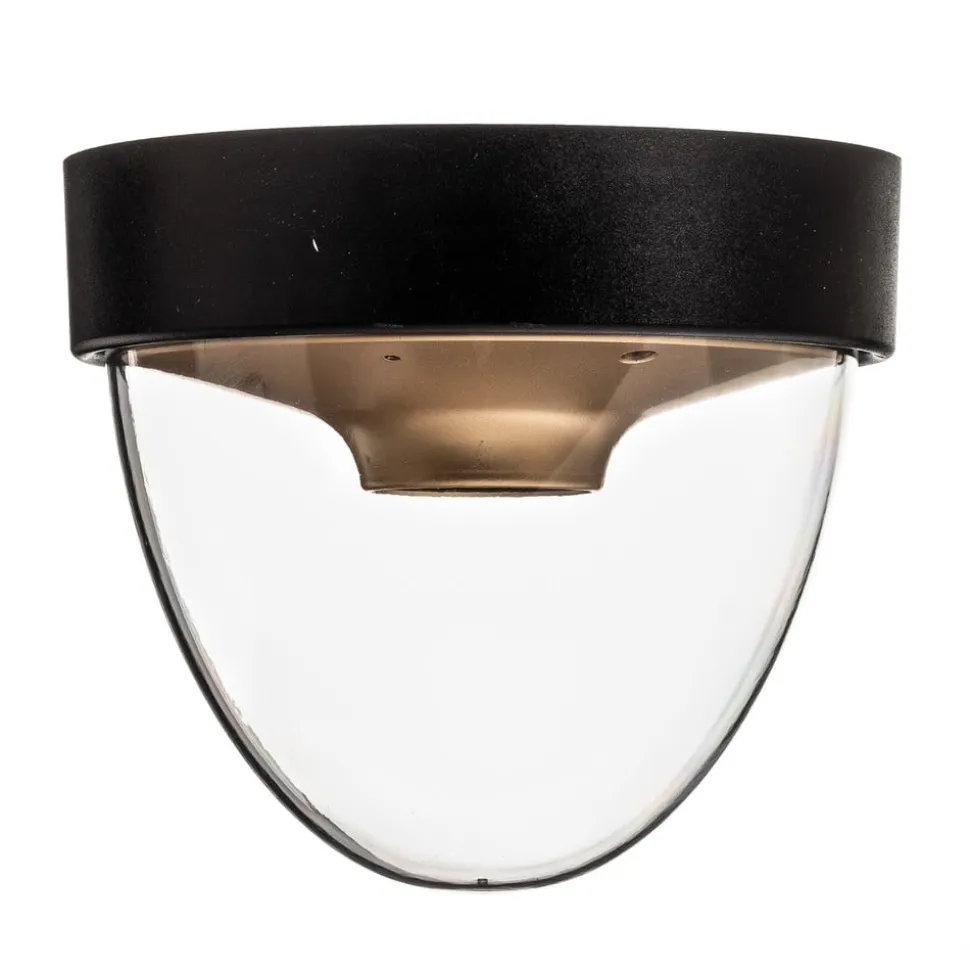 Loftlampe Nook med klar skærm, sort/guld