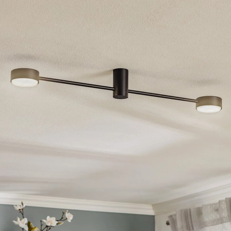 Loftlampe Orbit II, sort, 2 lyskilder