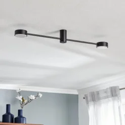 Loftlampe Orbit II, sort, 2 lyskilder