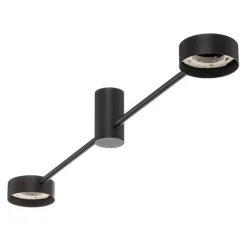 Loftlampe Orbit II, sort, 2 lyskilder