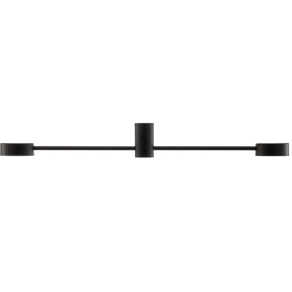 Loftlampe Orbit II, sort, 2 lyskilder