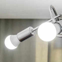 Loftlampe Oxford, krom, 5 lyskilder, Ø 47 cm, metal