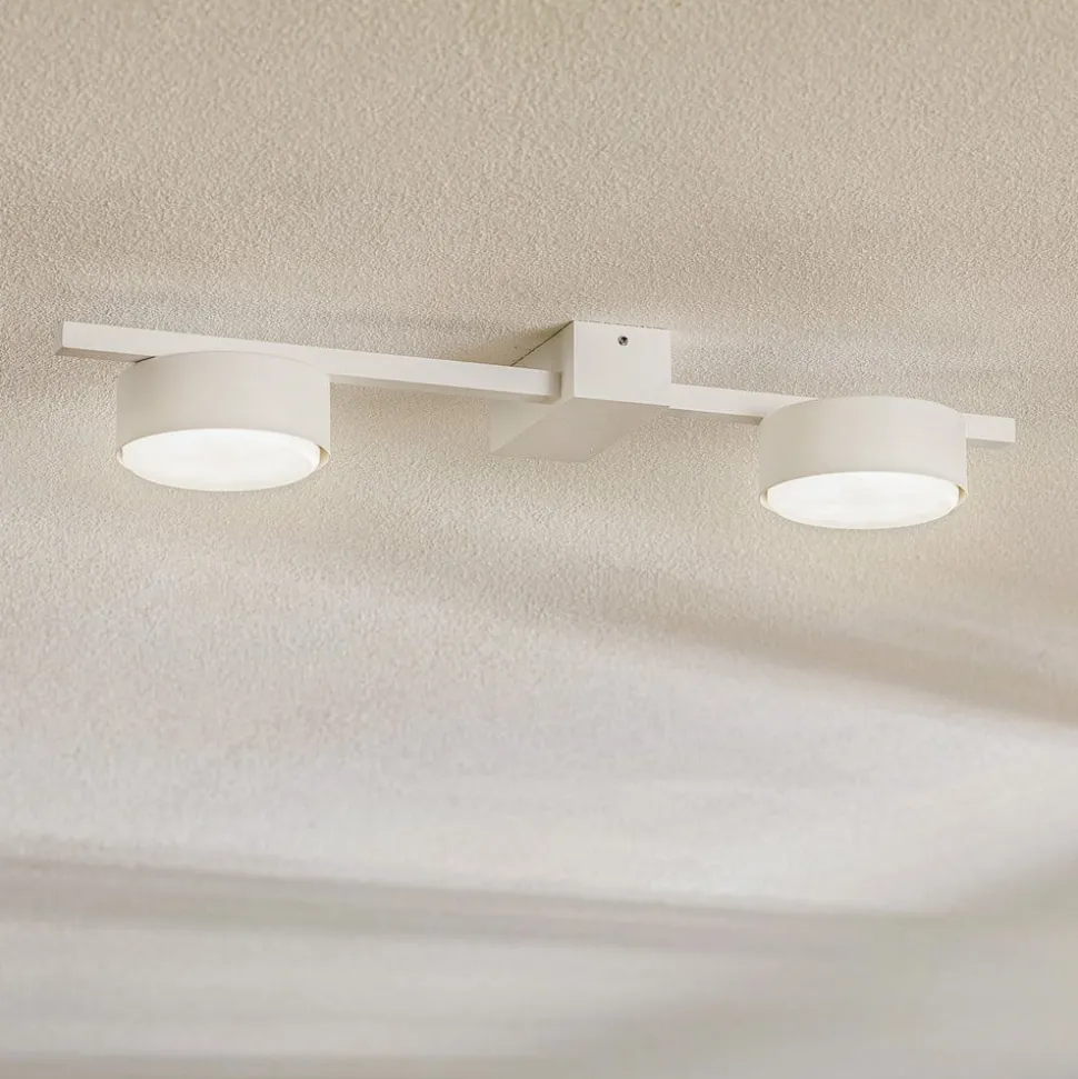 Loftlampe Pills II, hvid, 2 lyskilder