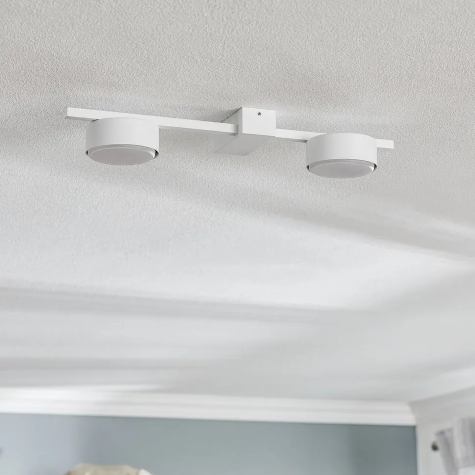 Loftlampe Pills II, hvid, 2 lyskilder