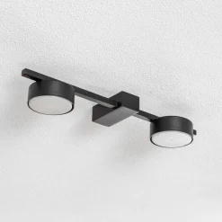 Loftlampe Pills II, sort, 2 lyskilder