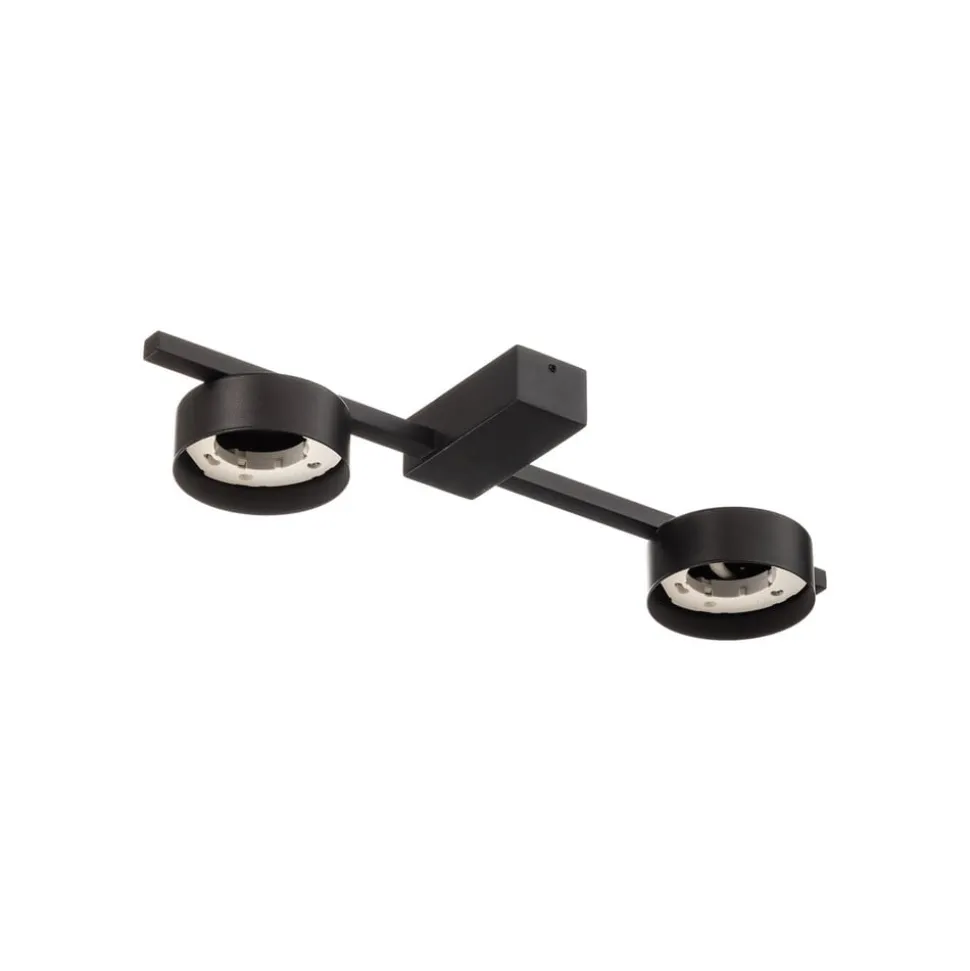 Loftlampe Pills II, sort, 2 lyskilder