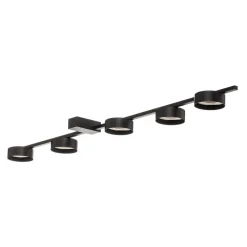 Loftlampe Pills V, sort, 5 lyskilder