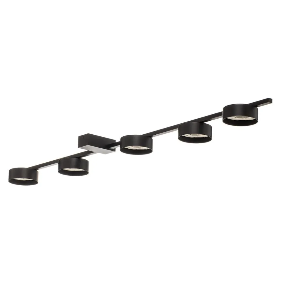 Loftlampe Pills V, sort, 5 lyskilder