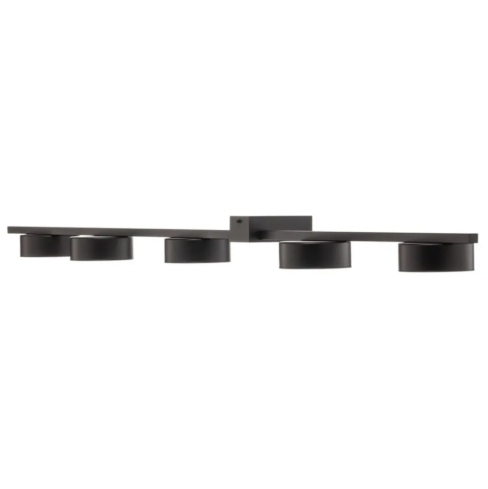 Loftlampe Pills V, sort, 5 lyskilder