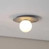 Loftlampe Pixie, grå, glas, Ø 25 cm, kugle, G9