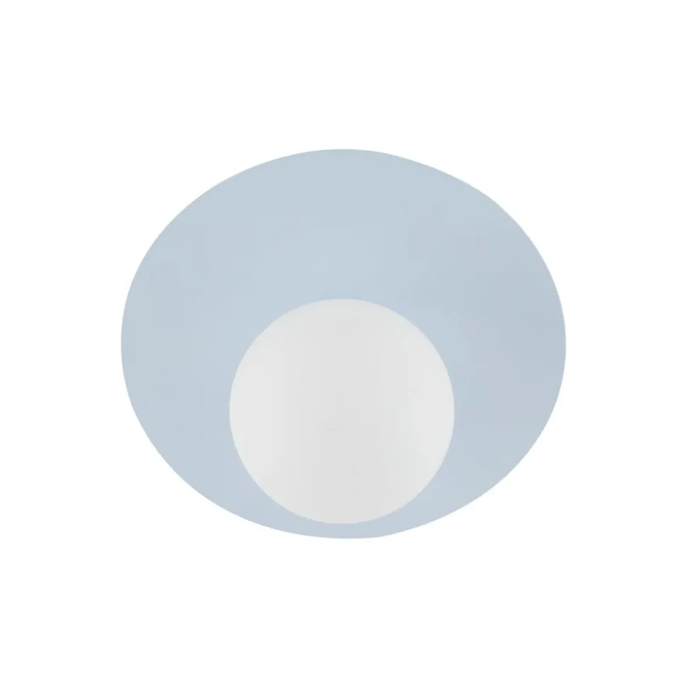 Loftlampe Pixie, lyseblå, glas, Ø 25 cm, kugle, G9
