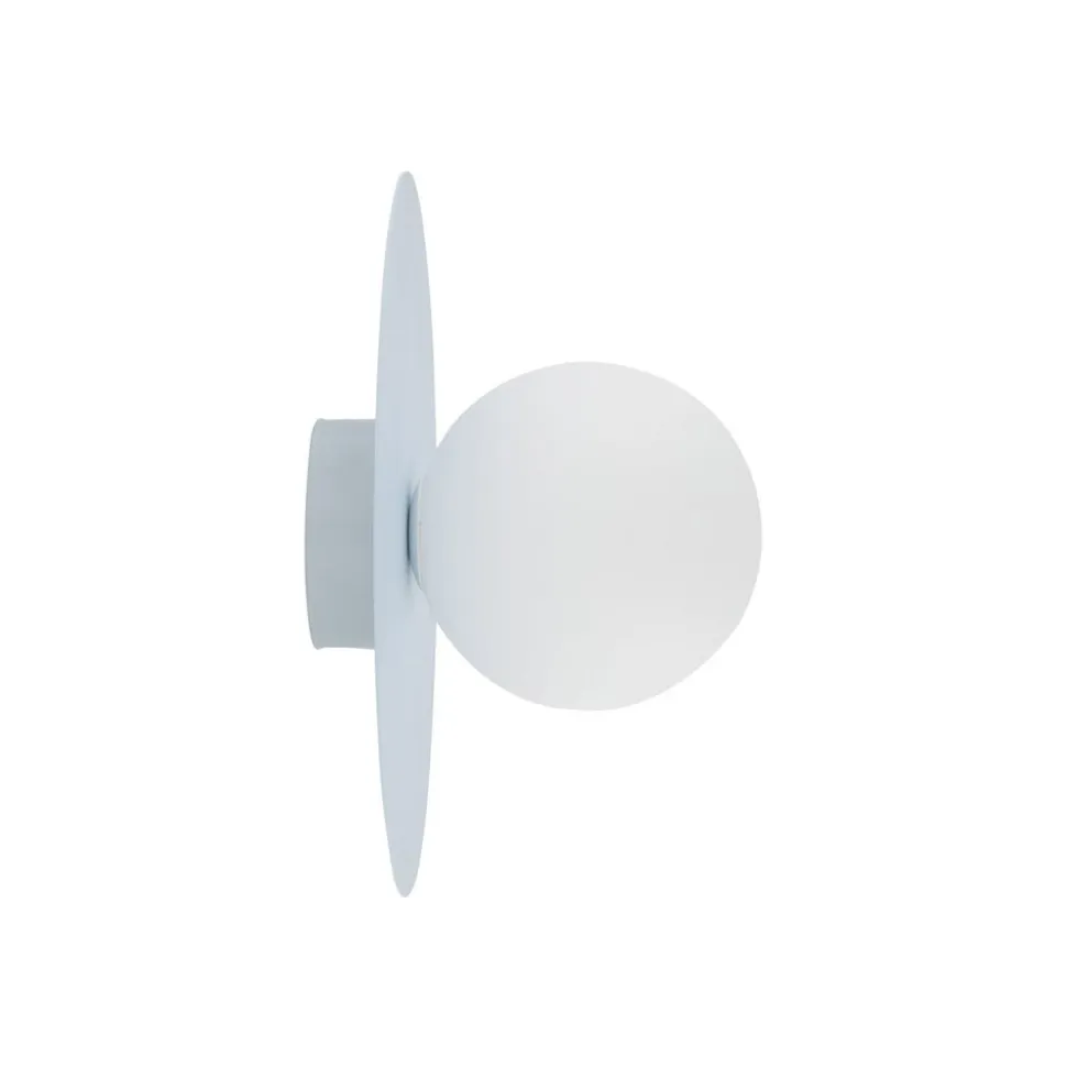 Loftlampe Pixie, lyseblå, glas, Ø 25 cm, kugle, G9