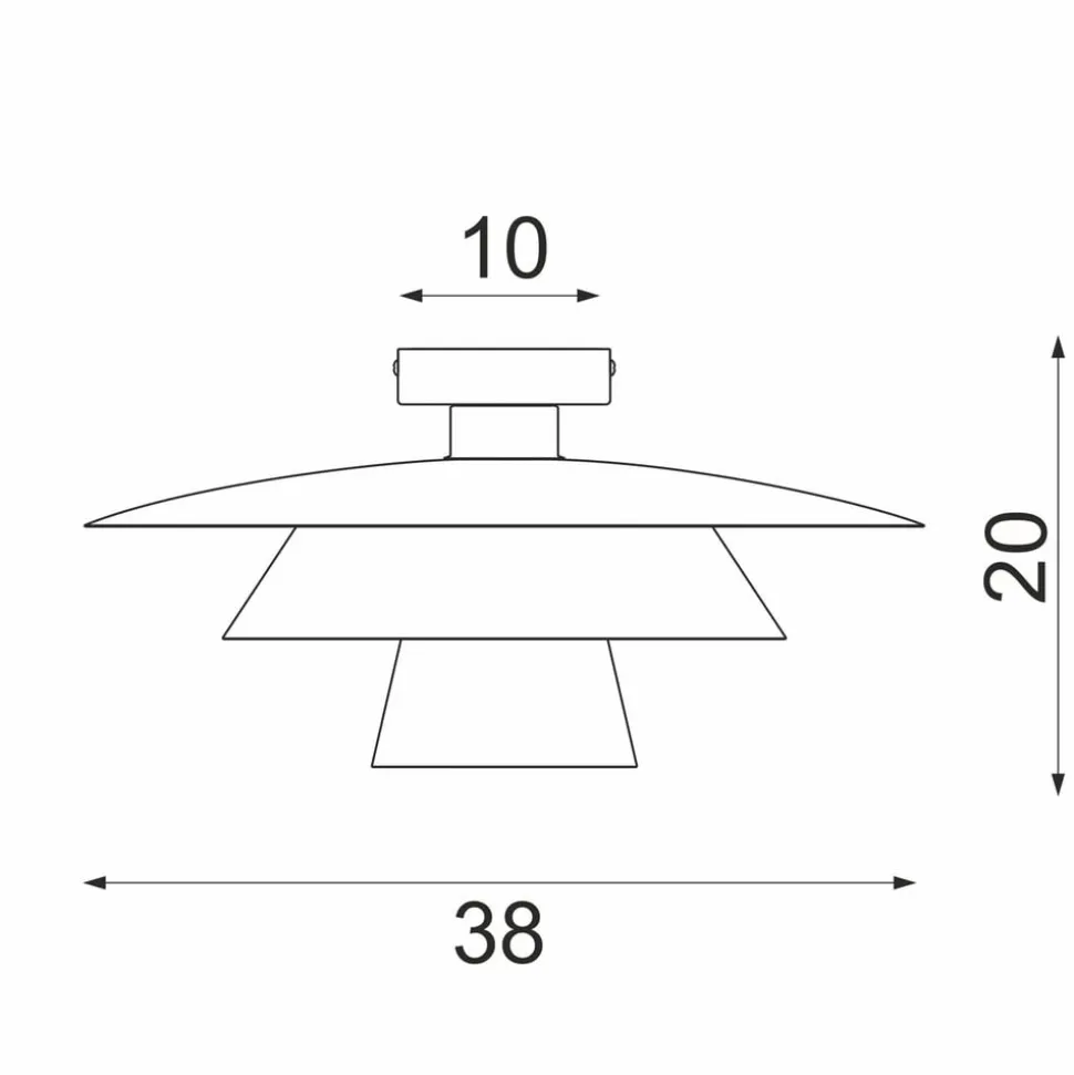 Loftlampe Plato, beige, metal, Ø 38 cm, E27