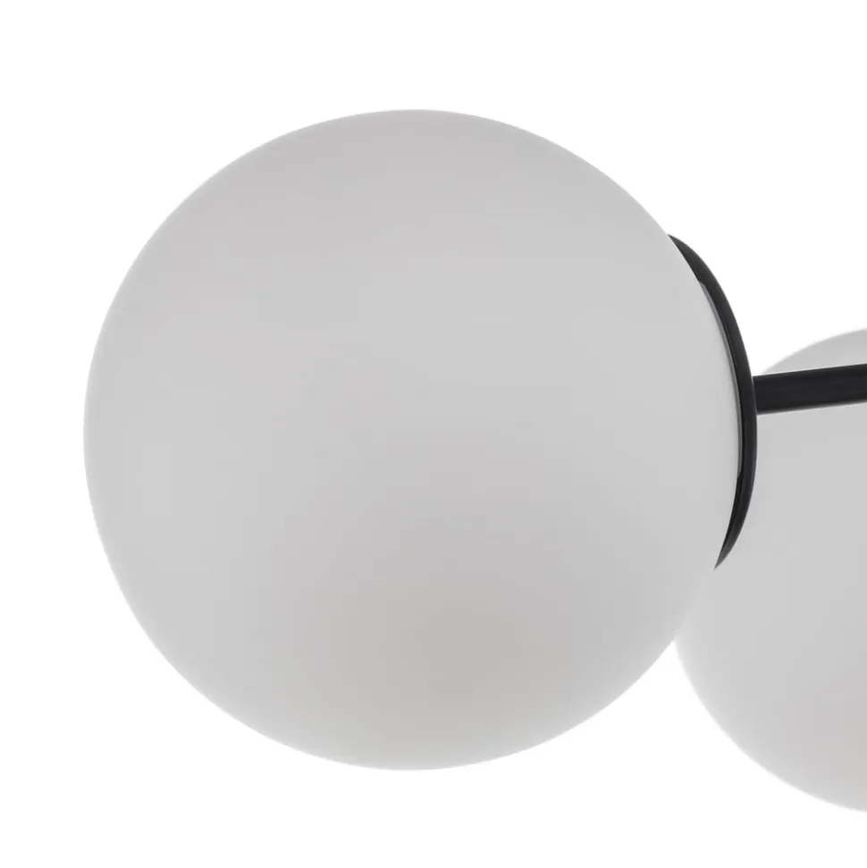 Loftlampe Pregos 6 i sort, 6 lyskilder