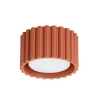 Loftlampe RIBLA, okker, Ø 10 cm, metal, GX53