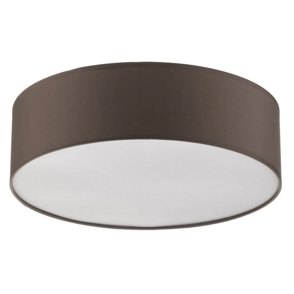 Loftlampe Rondo, brun, Ø 45 cm
