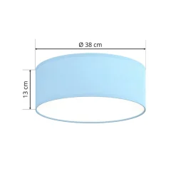 Loftlampe Rondo Kids, Ø 38 cm, blå
