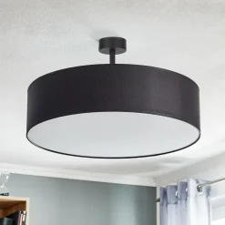 Loftlampe Rondo med afstand, mørkegrå Ø 60 cm