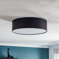 Loftlampe Rondo, mørkegrå Ø 45 cm