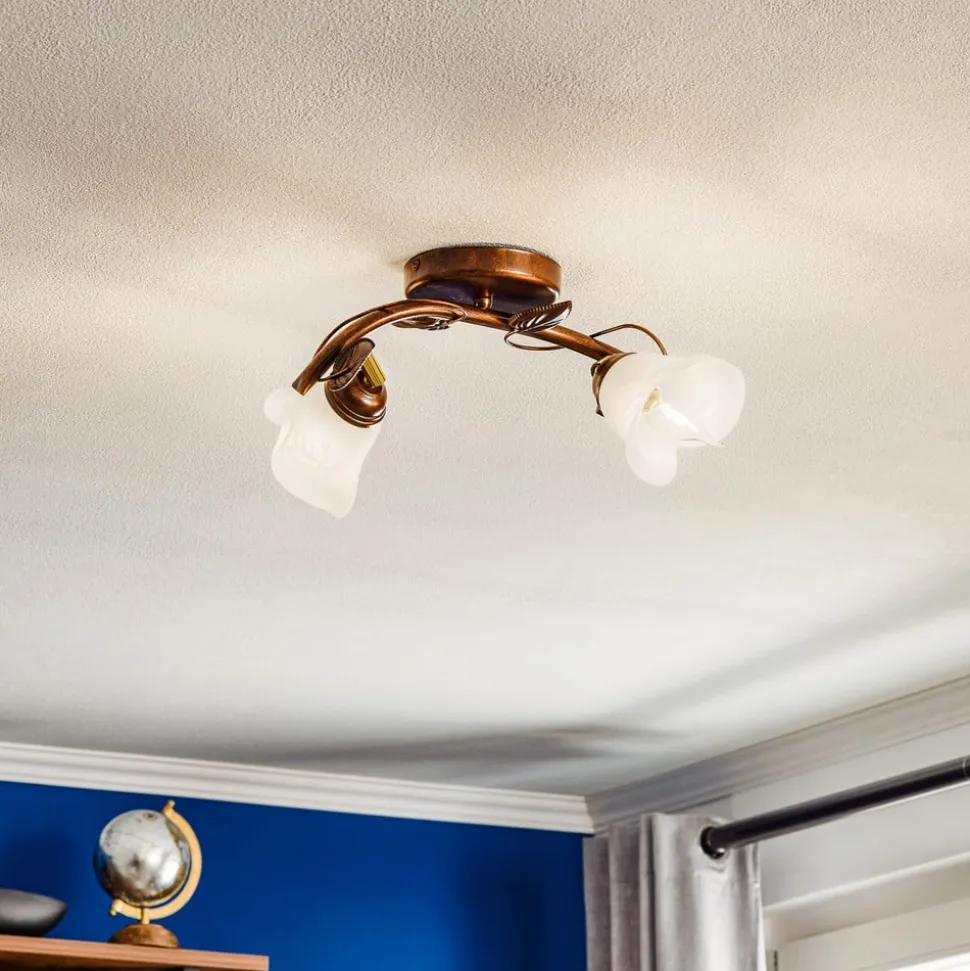 Loftlampe Siena, florentinsk stil, 2 lyskilder