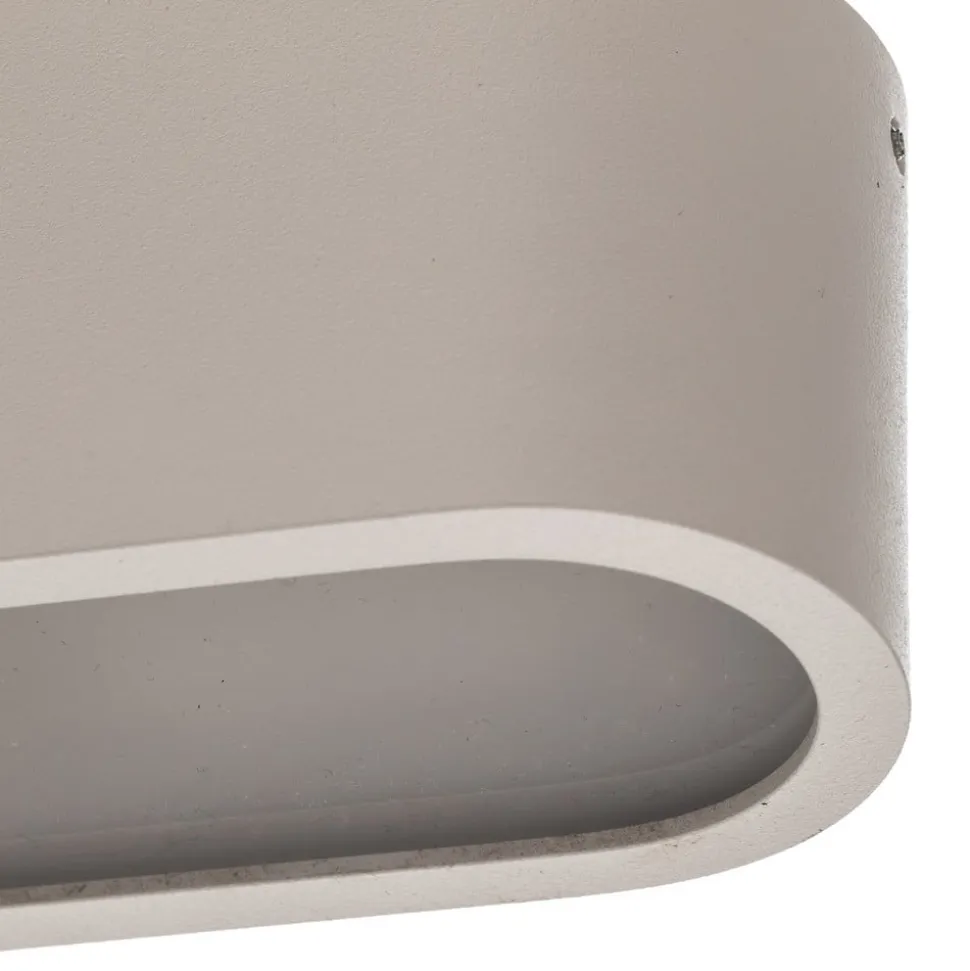 Loftlampe Soft, 95 x 6 cm, hvid, aluminium, G13