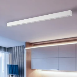 Loftlampe Straight hvid 122 cm