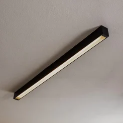 Loftlampe Straight sort 122 cm