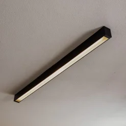 Loftlampe Straight sort 122 cm