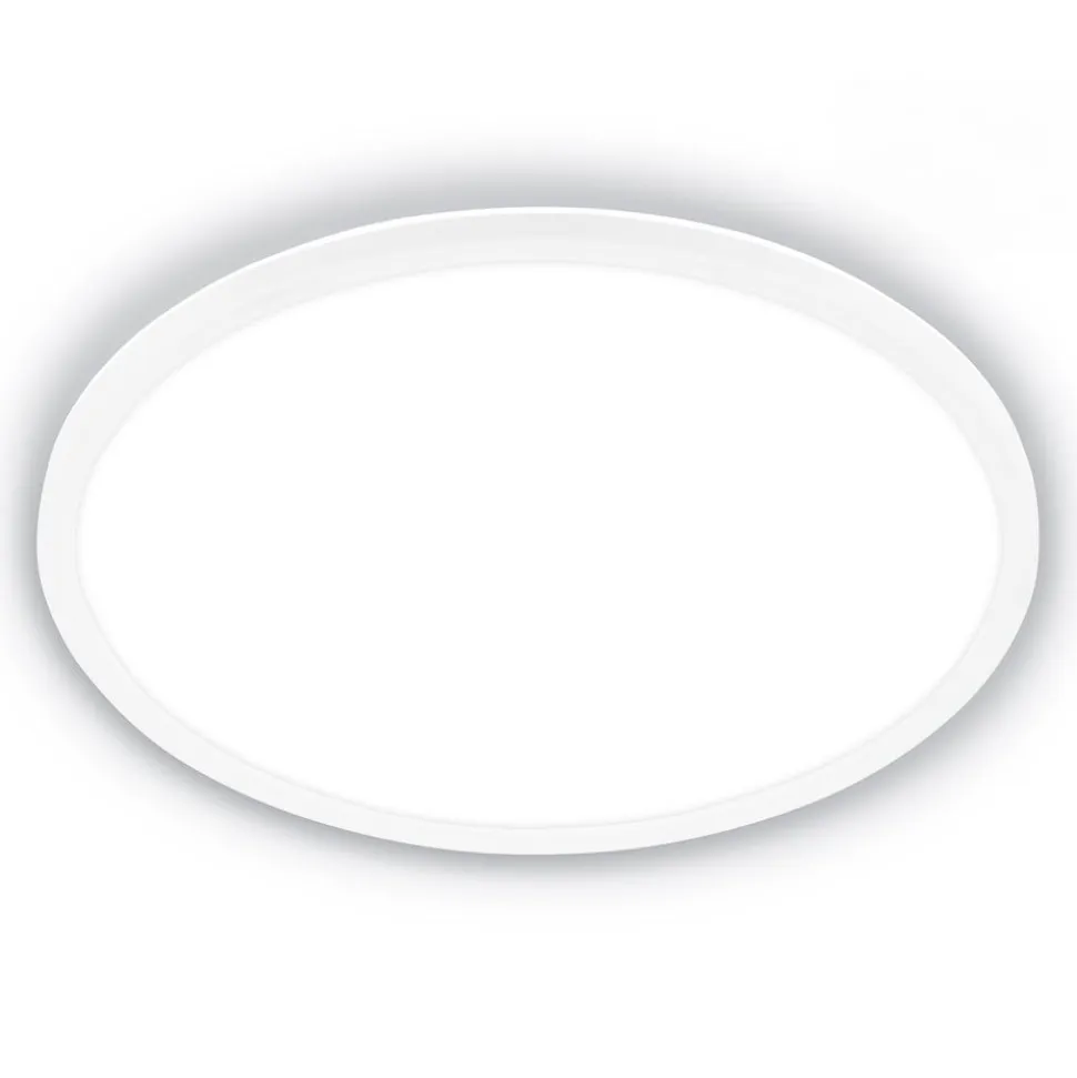 Loftlampe Tava A, Ø 42 cm, plast, hvid