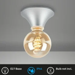 Loftlampe Tepel til badeværelset IP44 E27 krom mat