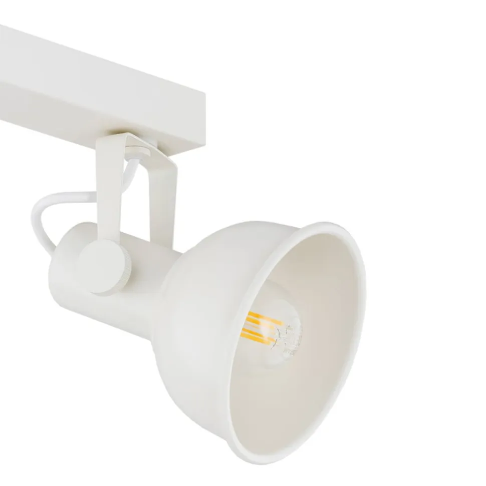 Loftlampe Trogir, beige, 2 lyskilder, længde 27 cm
