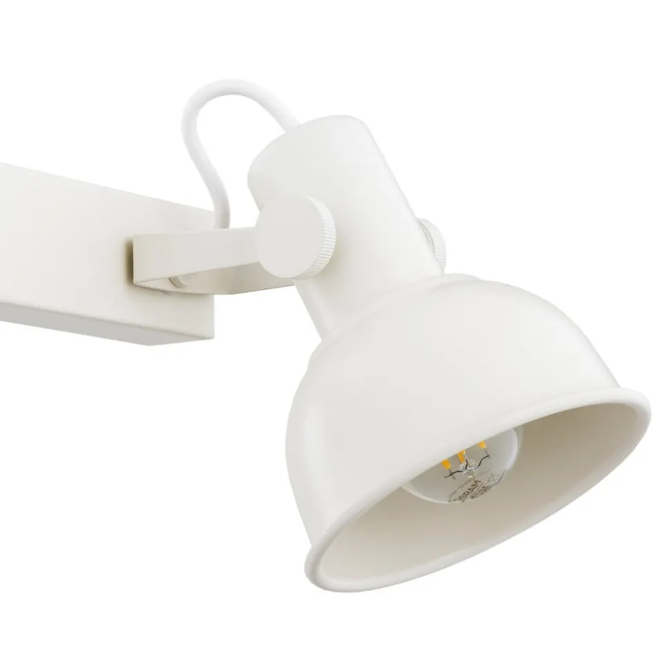 Loftlampe Trogir, beige, 2 lyskilder, længde 27 cm